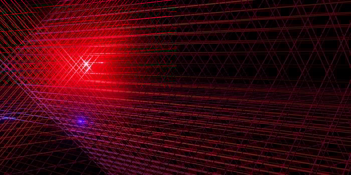 neon light laser background 80s neon grid 3d illustration photo