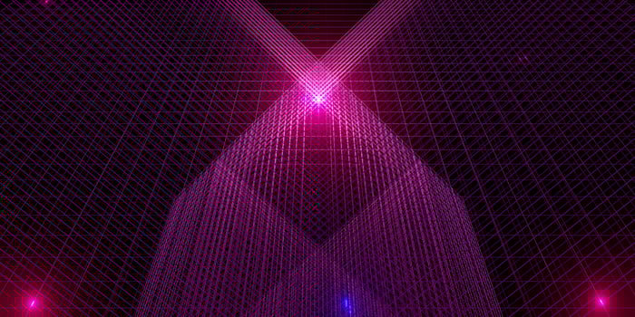 neon light laser background 80s neon grid 3d illustration photo