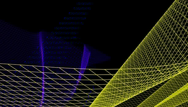Abstract 3d mesh wave background. Futuristic technology style. Elegant background for business presentations. photo