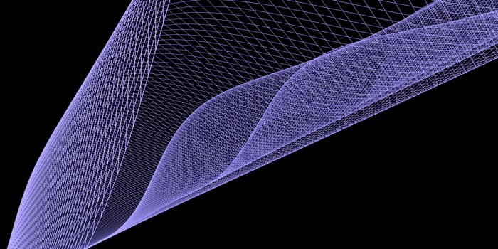Abstract 3d mesh wave background. Futuristic technology style. Elegant background for business presentations. photo