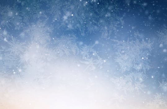 Winter iced blue pattern with snowflakes, holiday seasonal background. Happy new year photo