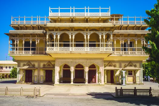 Mubarak Mahal of city palace at  Jaipur in rajasthan, India photo