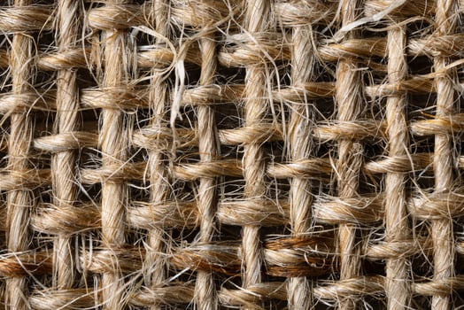 Background with burlap cloth texture macro photography photo