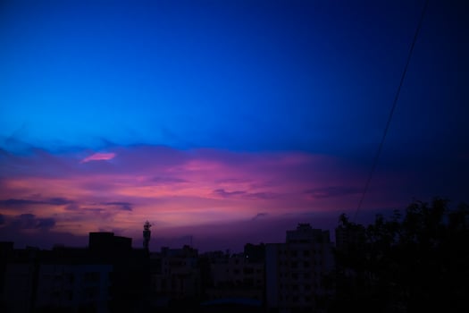 sky with light photo