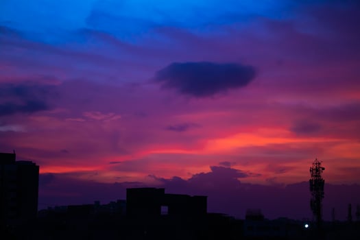 sky with light photo