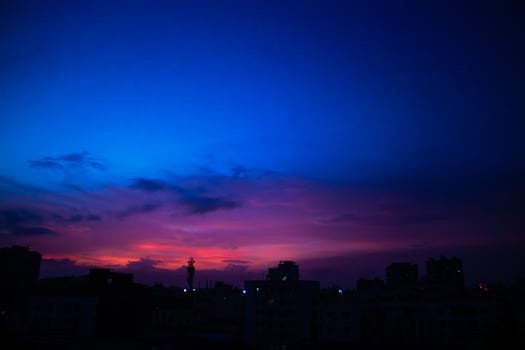 sky with light photo