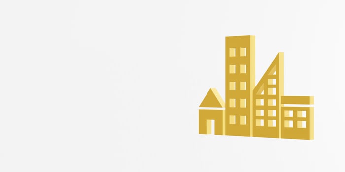 Sustainable Development Goals Sustainable Cities and Communities icon. 3D rendering photo