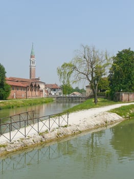Ancient waterways and villas in Padua Padova in Veneto, Northern photo