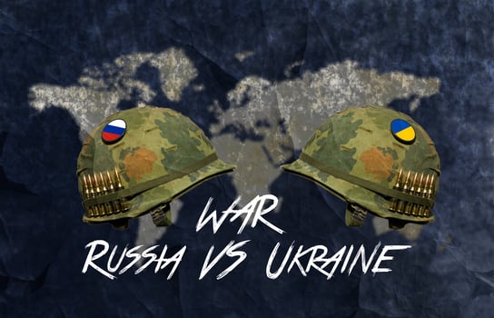 Russia vs Ukraine . War between Russia and Ukraine photo