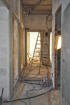 Building site for flat refurbishment photo