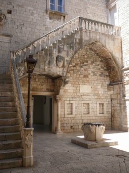View of the city of Trogir photo