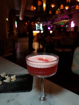 Cocktail drink at restaurant photo