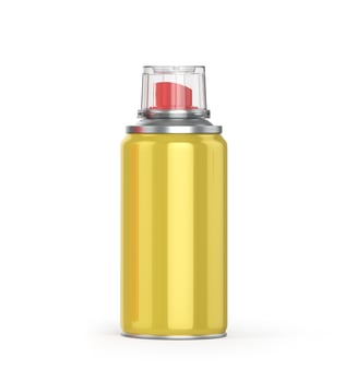 Bottle of car maintenance products on a white background. Oil, detergents and lubricants. 3d illustration photo