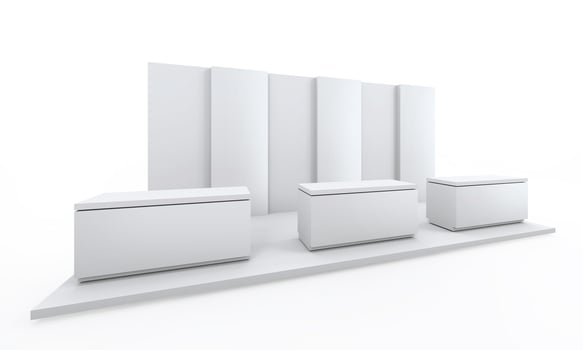 exhibition stand 3d photo