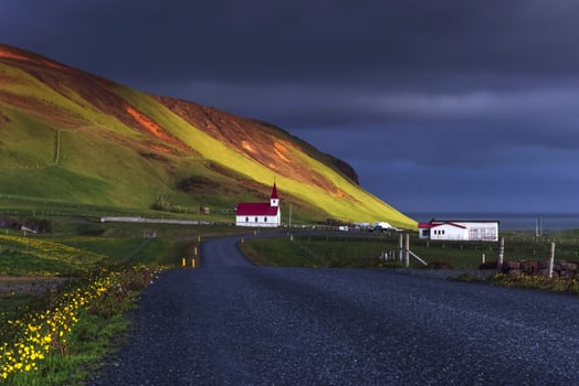 Church under the Mountain Iceland photo
