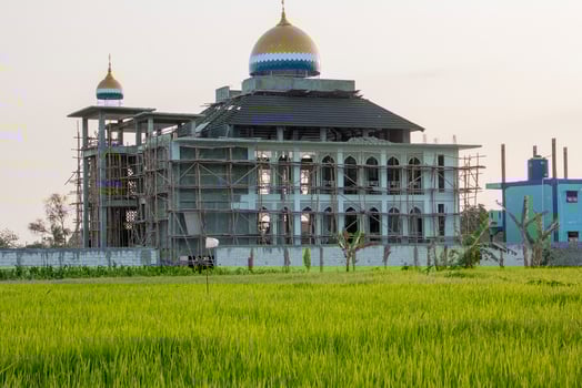 Construction of mosque architecture photo