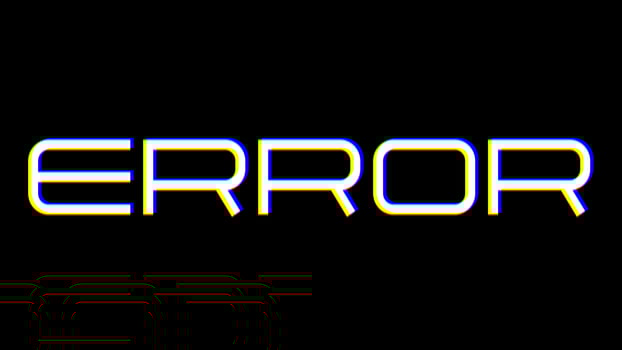 ERROR word with glitch effect background photo