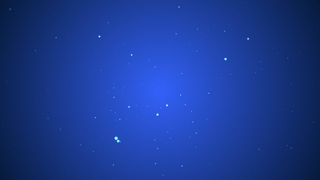 Blue background with particle stars backgroumd photo