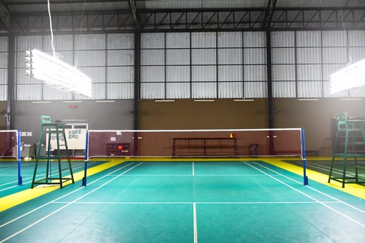 indoor badminton court. photo
