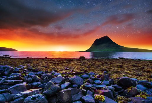 Fantastic views the landscape of Iceland photo