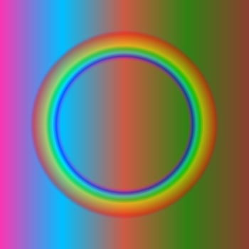 Photo gardient rainbow