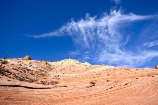 Strange Cloud Formation in Zion National Park photo
