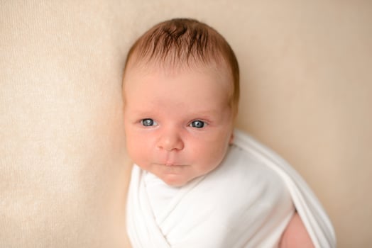 Portrait of cute adorable smiling white Caucasian baby girl boy photo