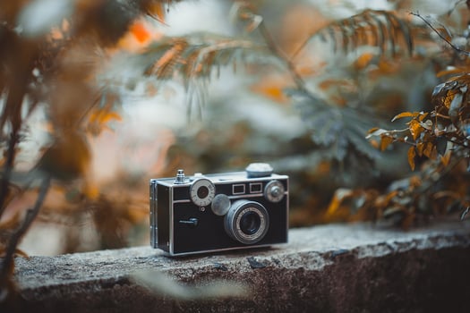 The camera is very black. photo