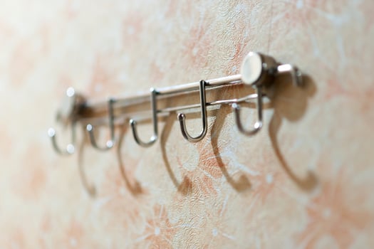 Cloth hangers and beautiful backgrounds. photo