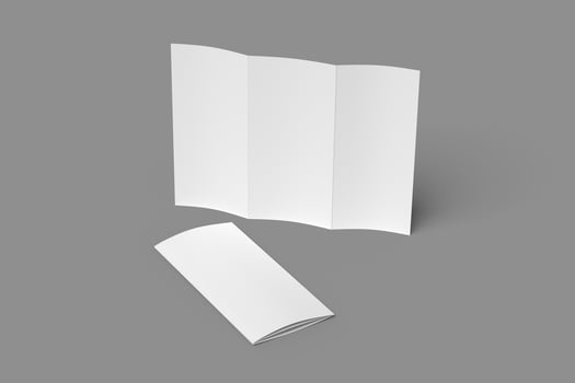 A4 TRIFOLD BROCHURE BLANK MOCKUPS photo