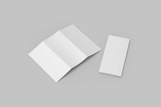 A4 TRIFOLD BROCHURE BLANK MOCKUPS photo