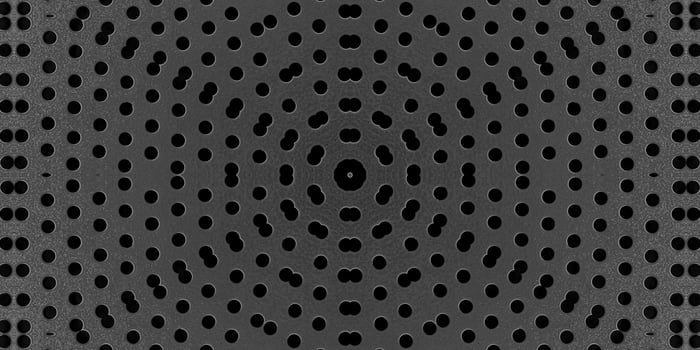 black metal grid seamless dot pattern. circle mesh pattern background texture photo