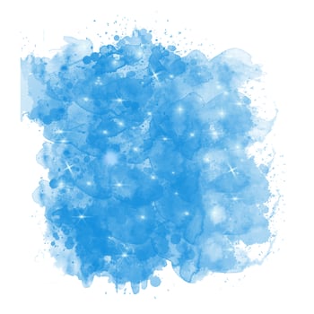 Sea blue watercolor backgrounds. Dreamy splash glitter starry colorful cloud photo