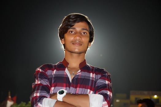 a man was thinking photo