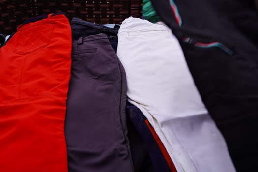 Old clothes for sale image photo