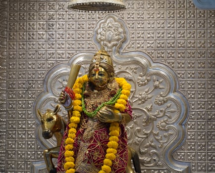 Katyayini navratri Durga mata statue in mandir photo