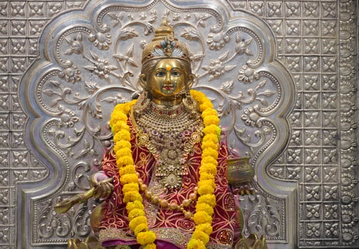Siddhidatri navratri mata statue in mandir photo