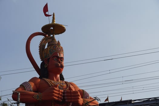 Hanuman Statue in Delhi, India photo