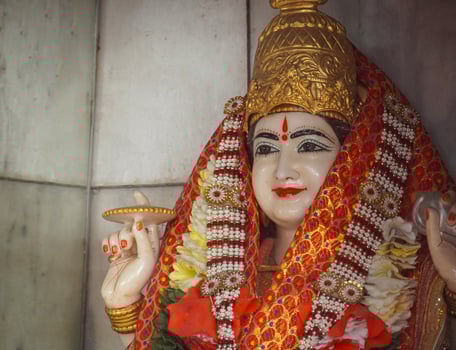 Siddhidhatri, navratri mata statue in mandir photo