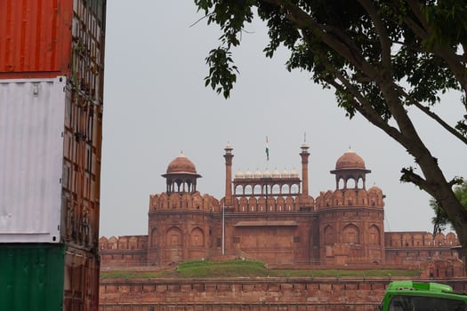 new delhi's lal quila image photo