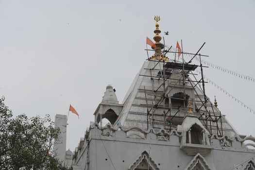 shiv mandir at delhi's chandni chowk photo