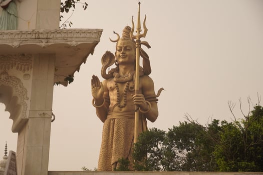 Lord Shiva, Magnificent and tall statue of Mahadev photo