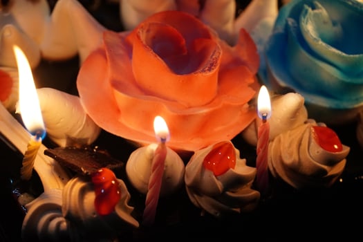 homemade birthday Cake photo