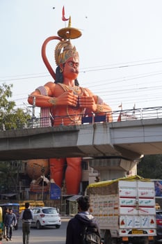Hindu Lord Hanuman Statue image photo
