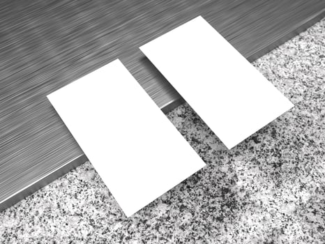 Free Business card mockup template photo