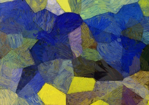 Abstract oil painting background Impressionist style illustrated to create designs. photo