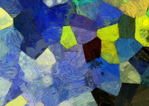 Abstract oil painting background Impressionist style illustrated to create designs. photo