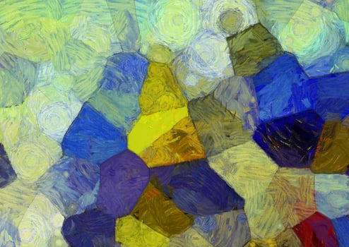 Abstract oil painting background Impressionist style illustrated to create designs. photo