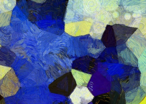 Abstract oil painting background Impressionist style illustrated to create designs. photo