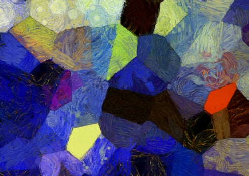Abstract oil painting background Impressionist style illustrated to create designs. photo